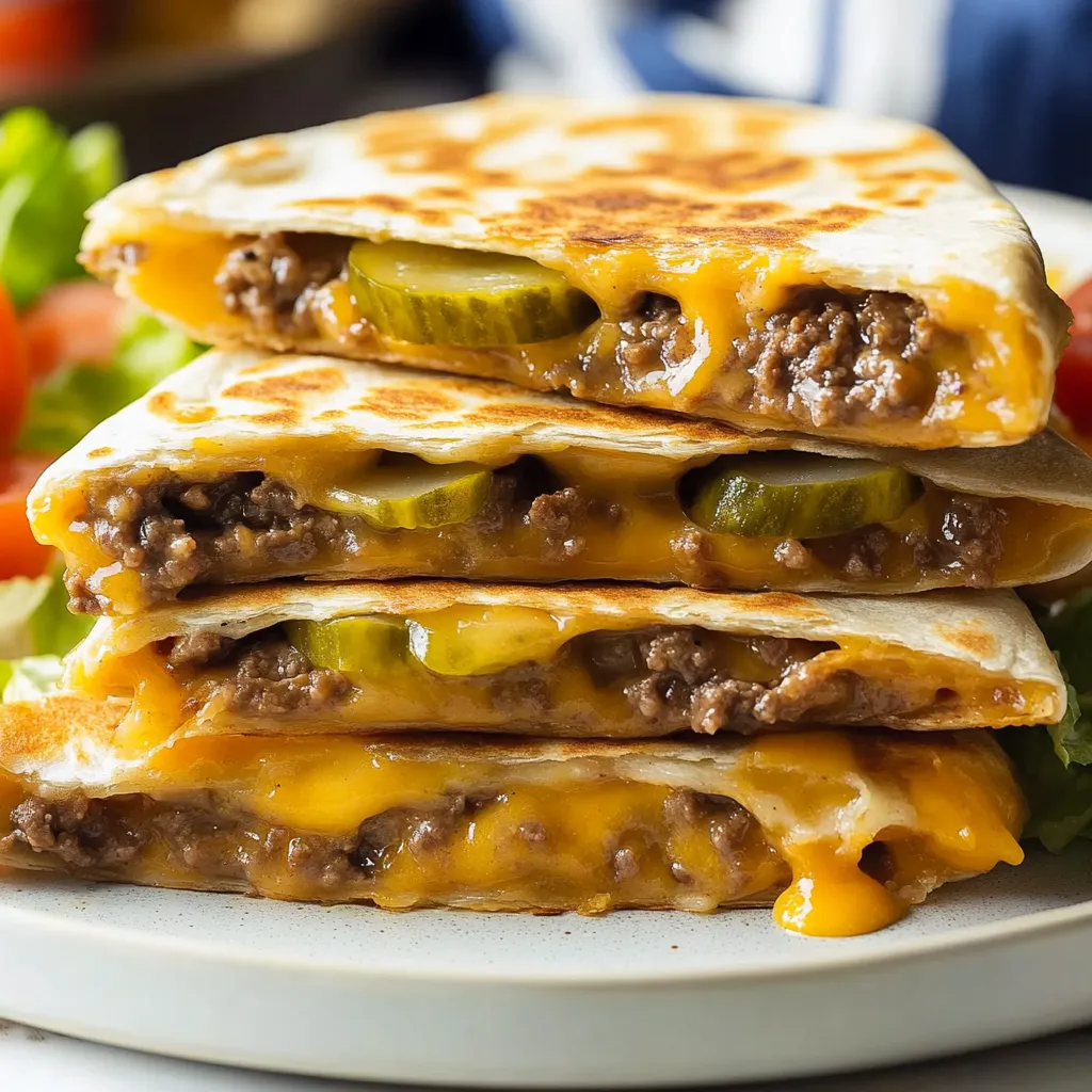 Cheeseburger Quesadillas