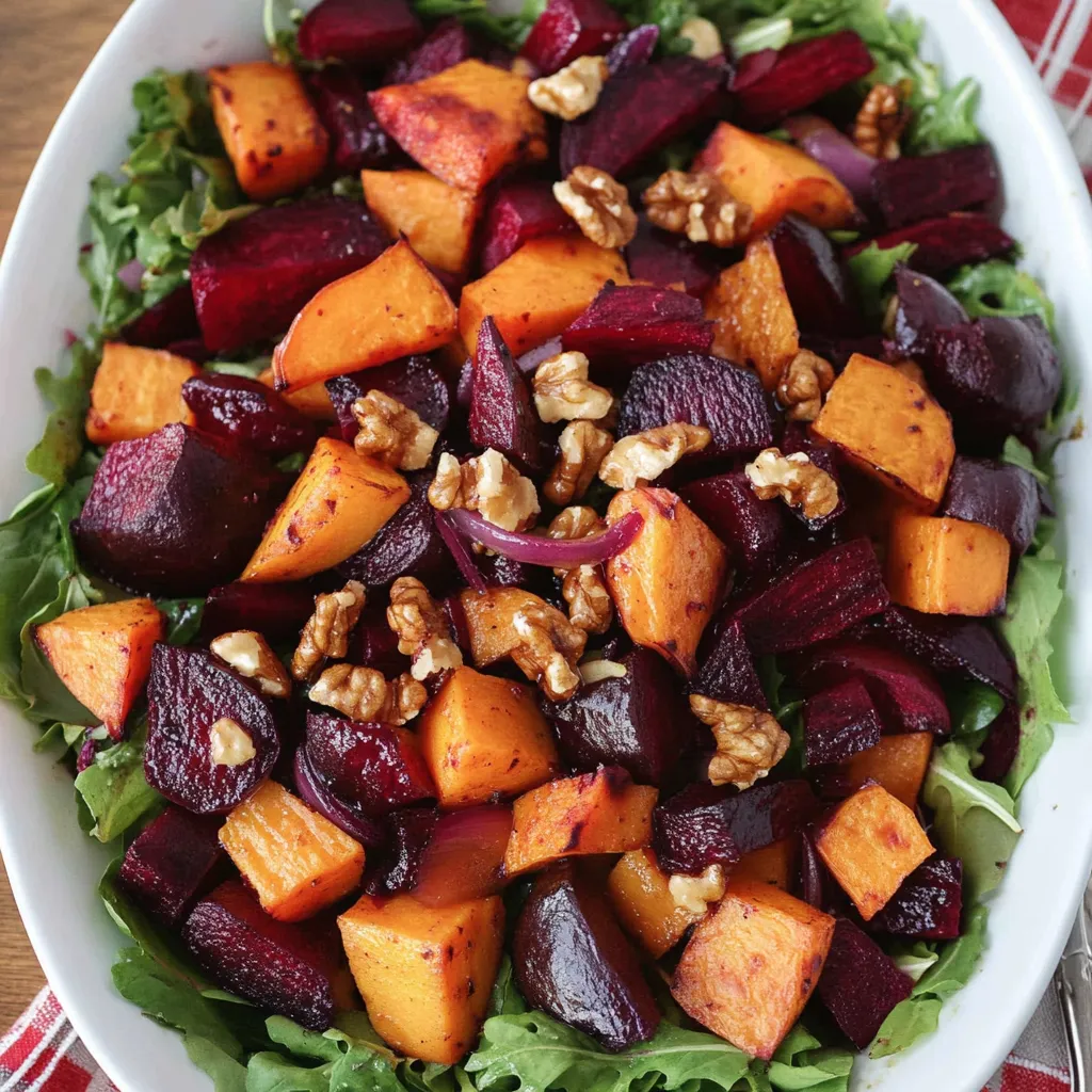 Roasted Beet and Sweet Potato Salad