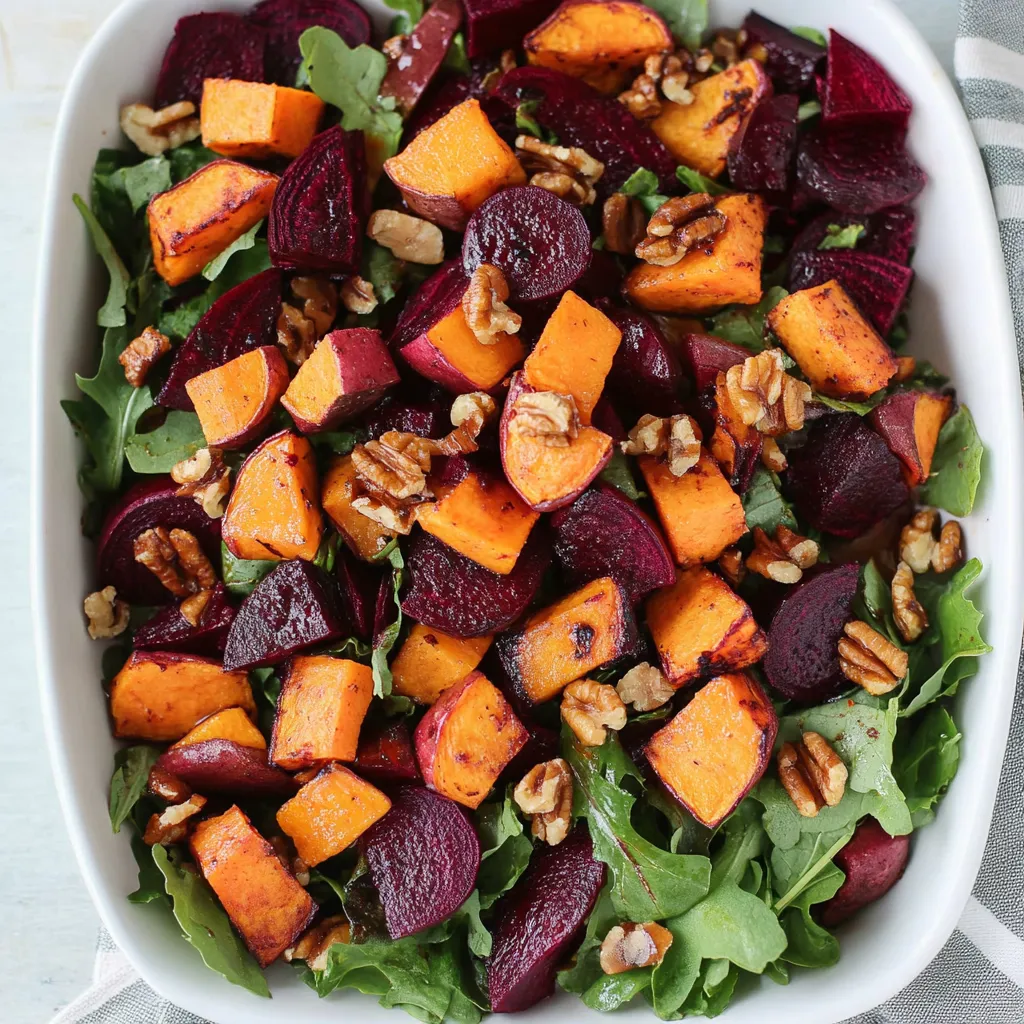 Roasted Beet and Sweet Potato Salad Recipe