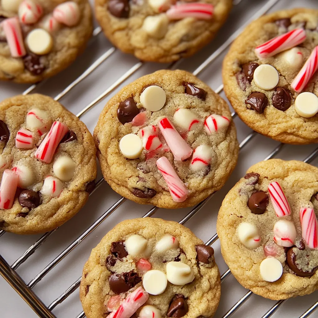 Festive Peppermint Chocolate Cookies