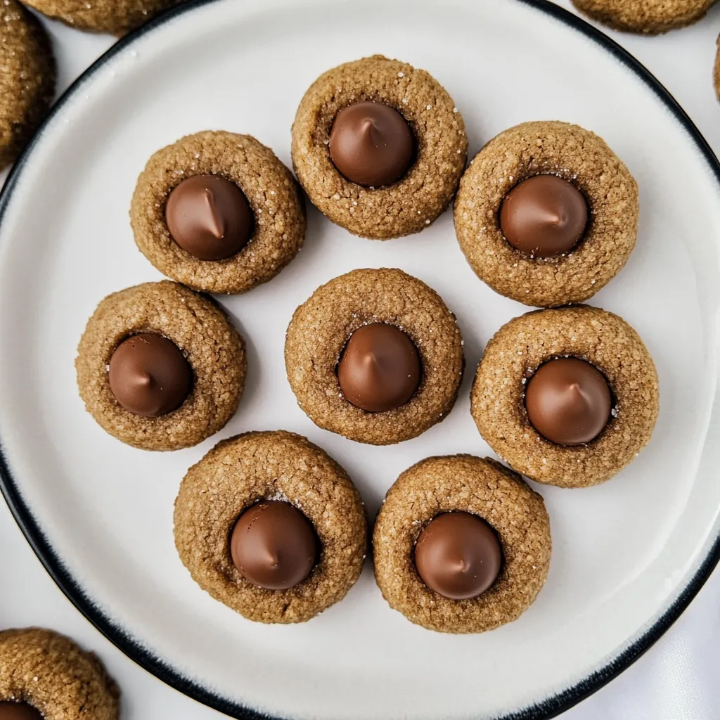 Gingerbread Kiss Cookies