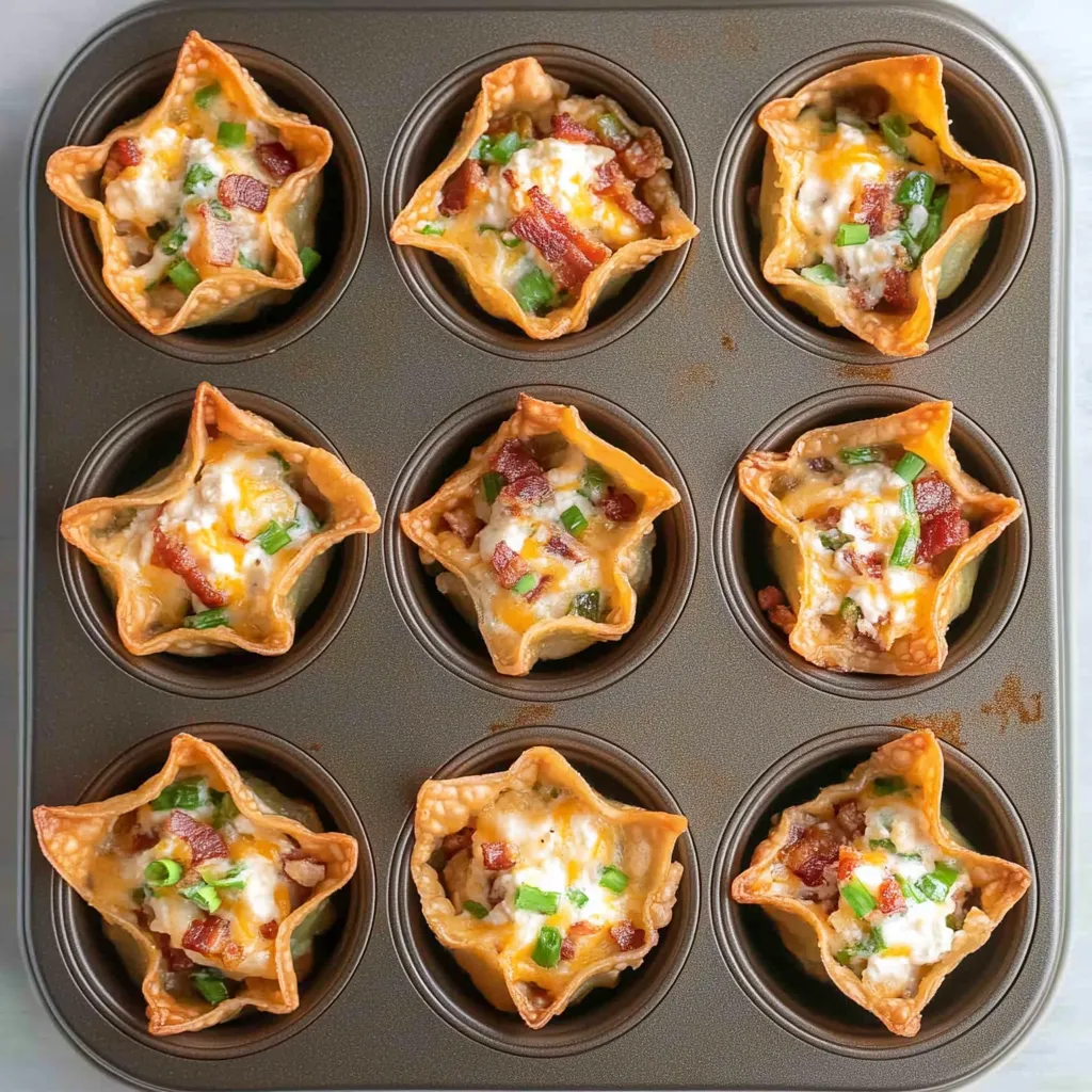 Easy Jalapeño Popper Wonton Cups Recipe