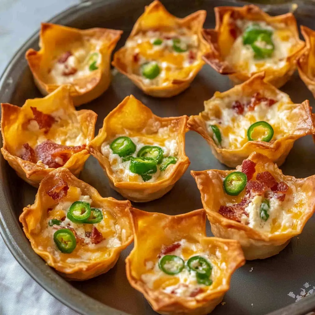 Crispy Cheesy Wonton Bites