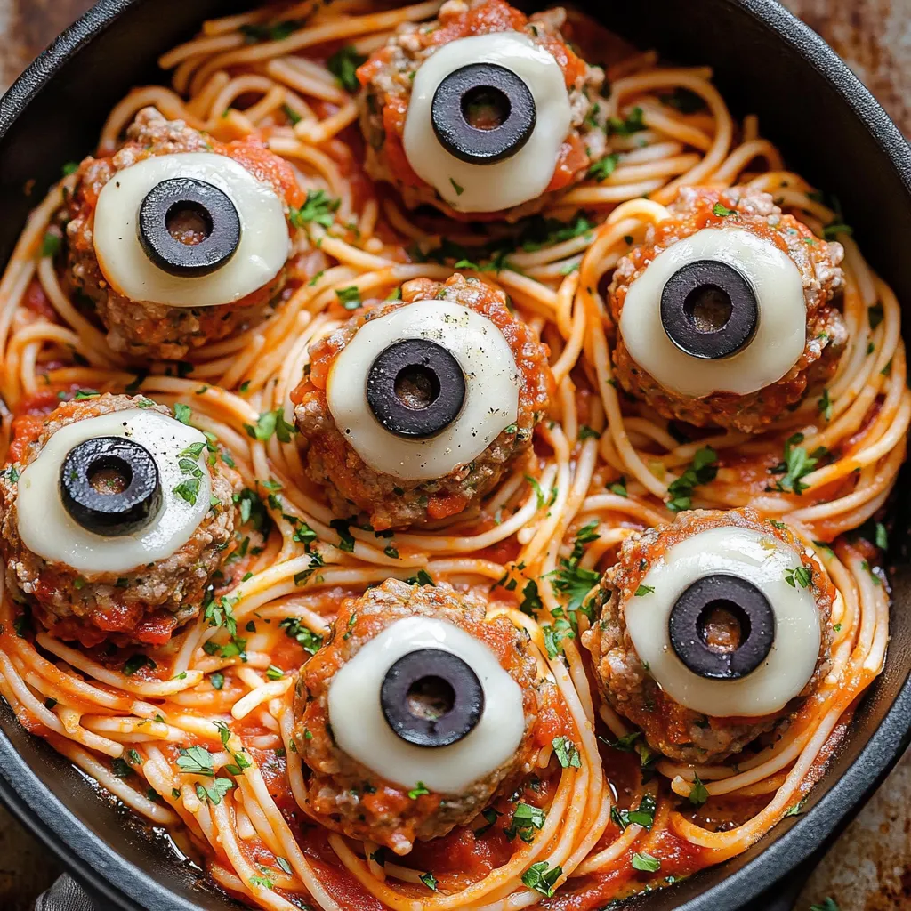 Spooky Spaghetti & Eyeballs