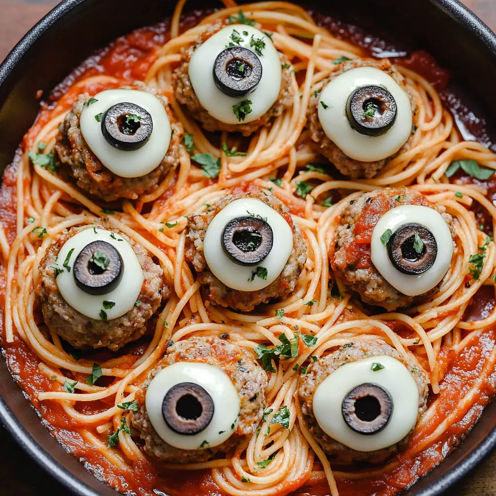 Fun Eyeball Meatballs for Kids