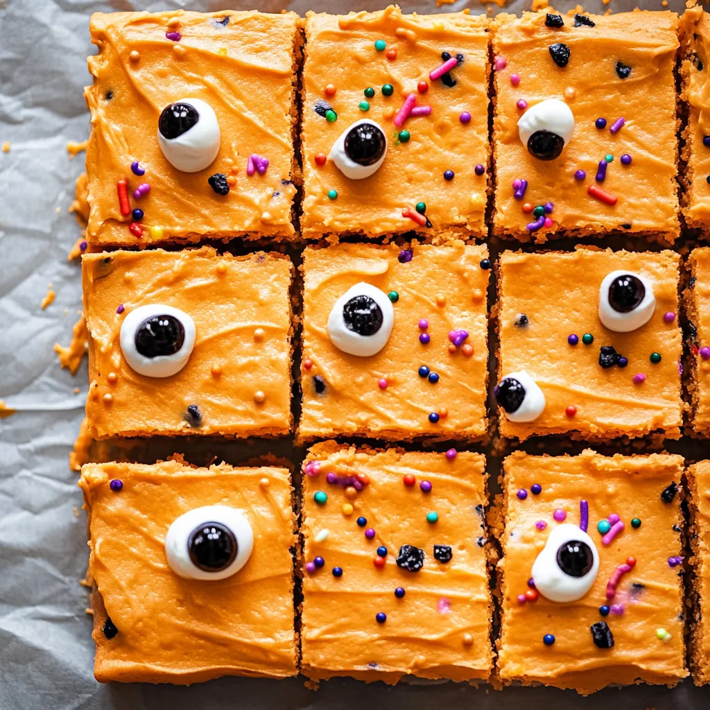 Halloween Sugar Cookie Bars