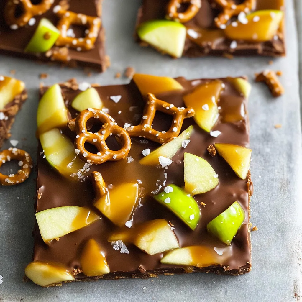 Easy Caramel Apple Bark