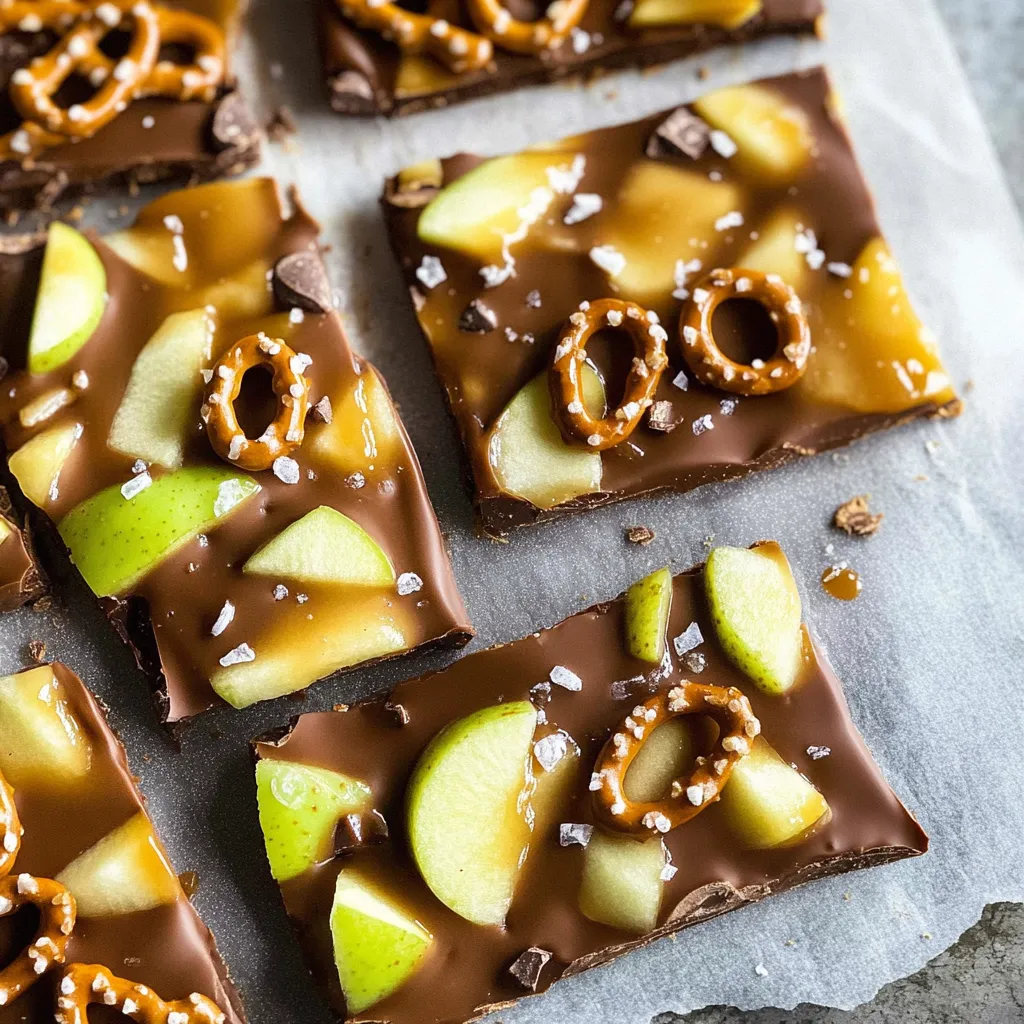 Caramel Apple Bark with Pretzels Recipe