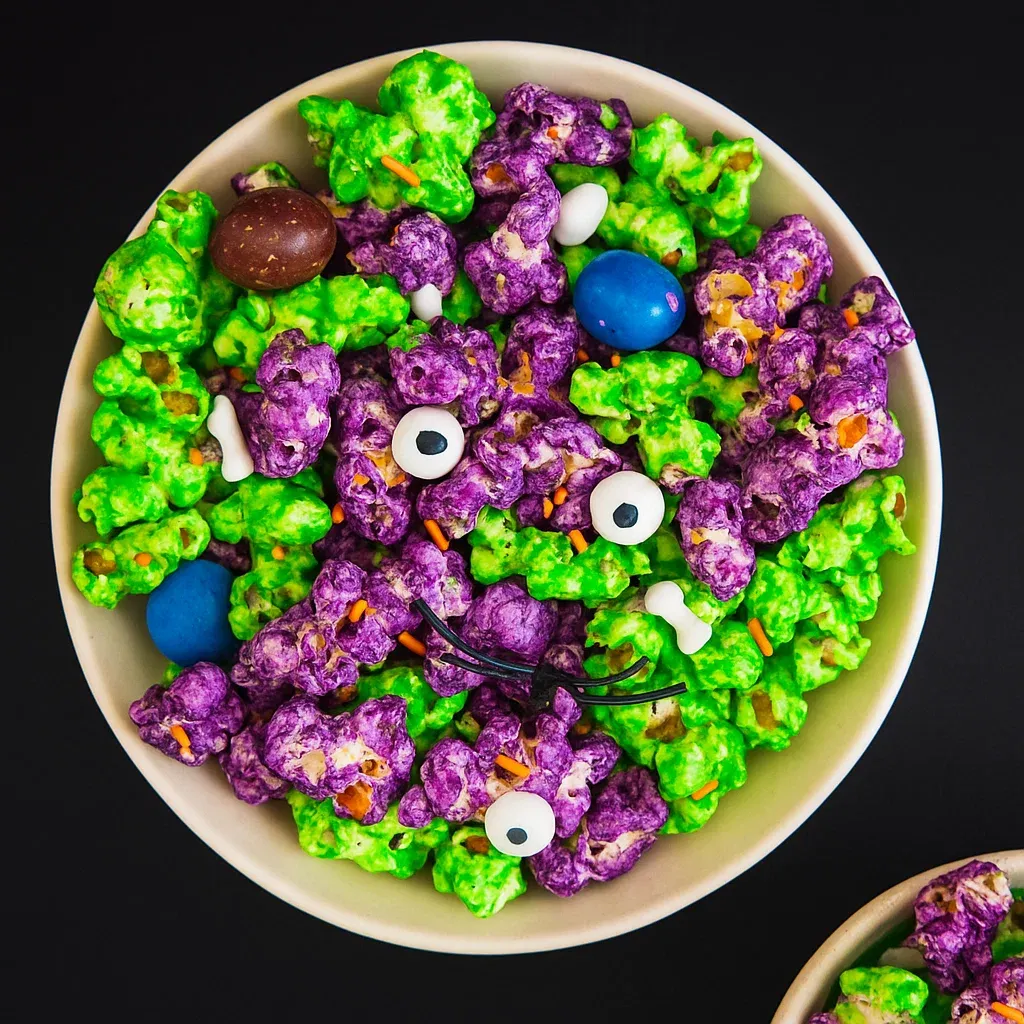 Sweet Halloween Popcorn Treat