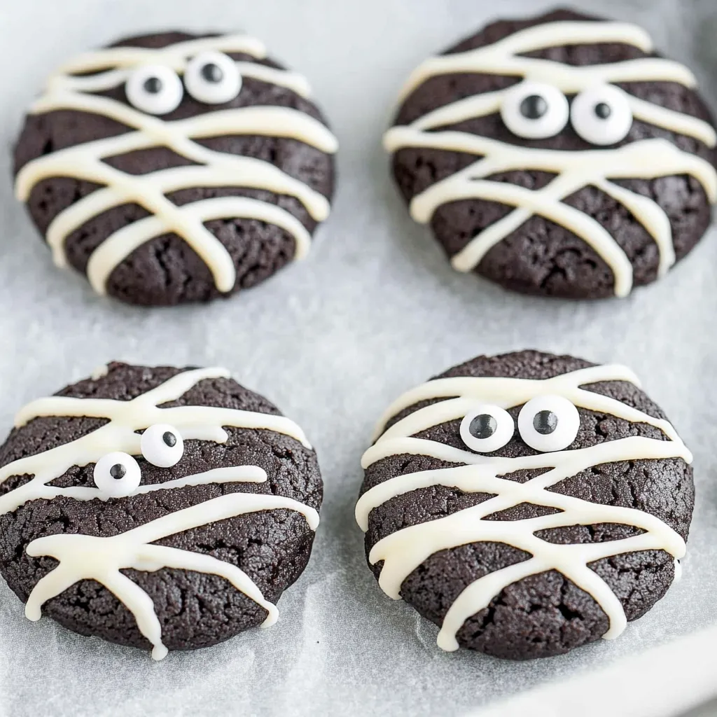 Halloween Mummy Cookies