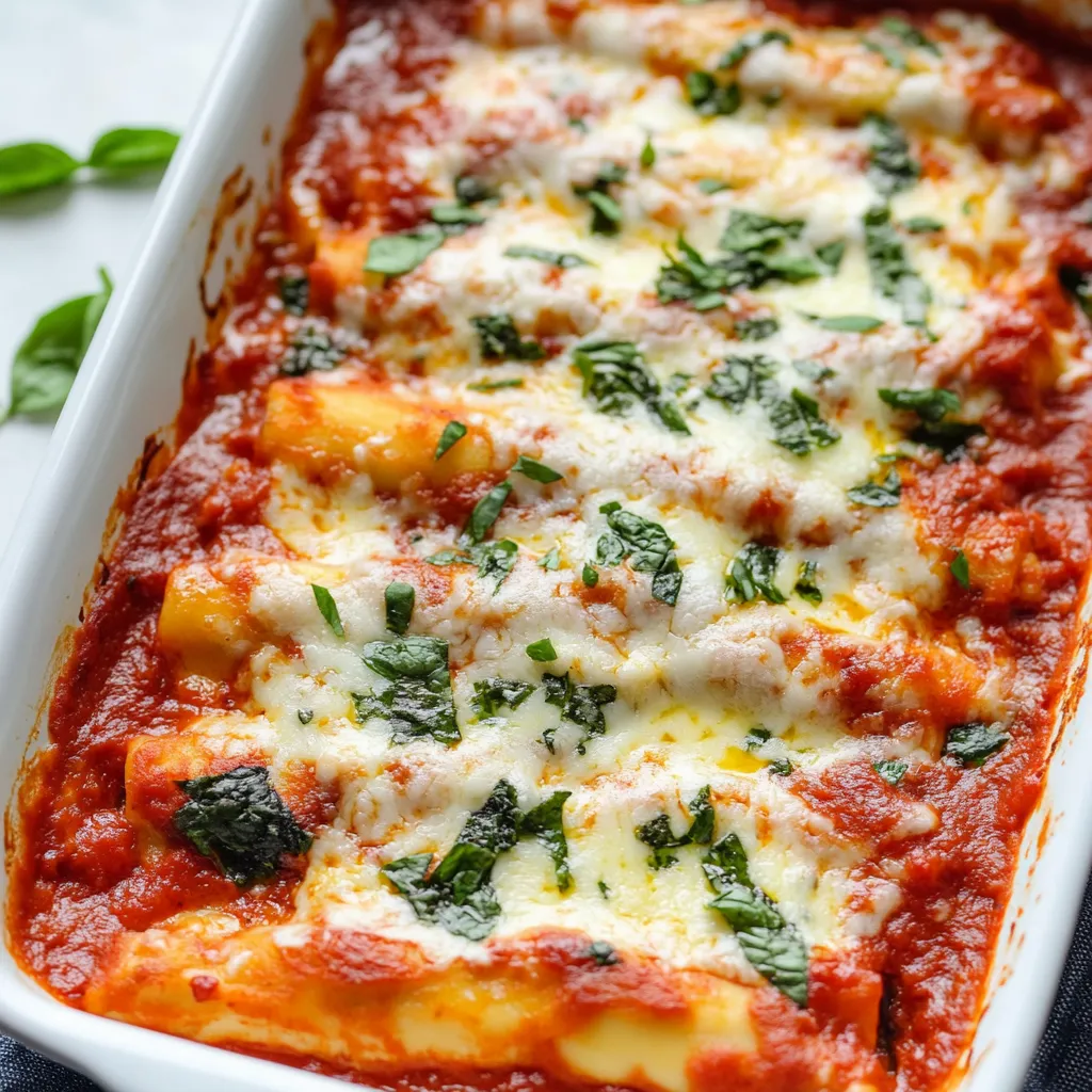 Cheese Stuffed Manicotti