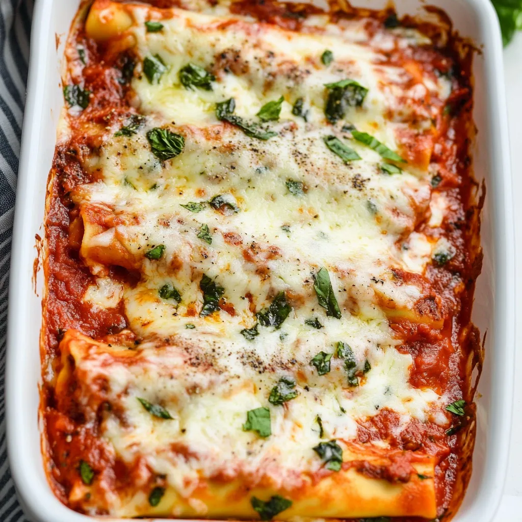 Cheese Manicotti Recipe
