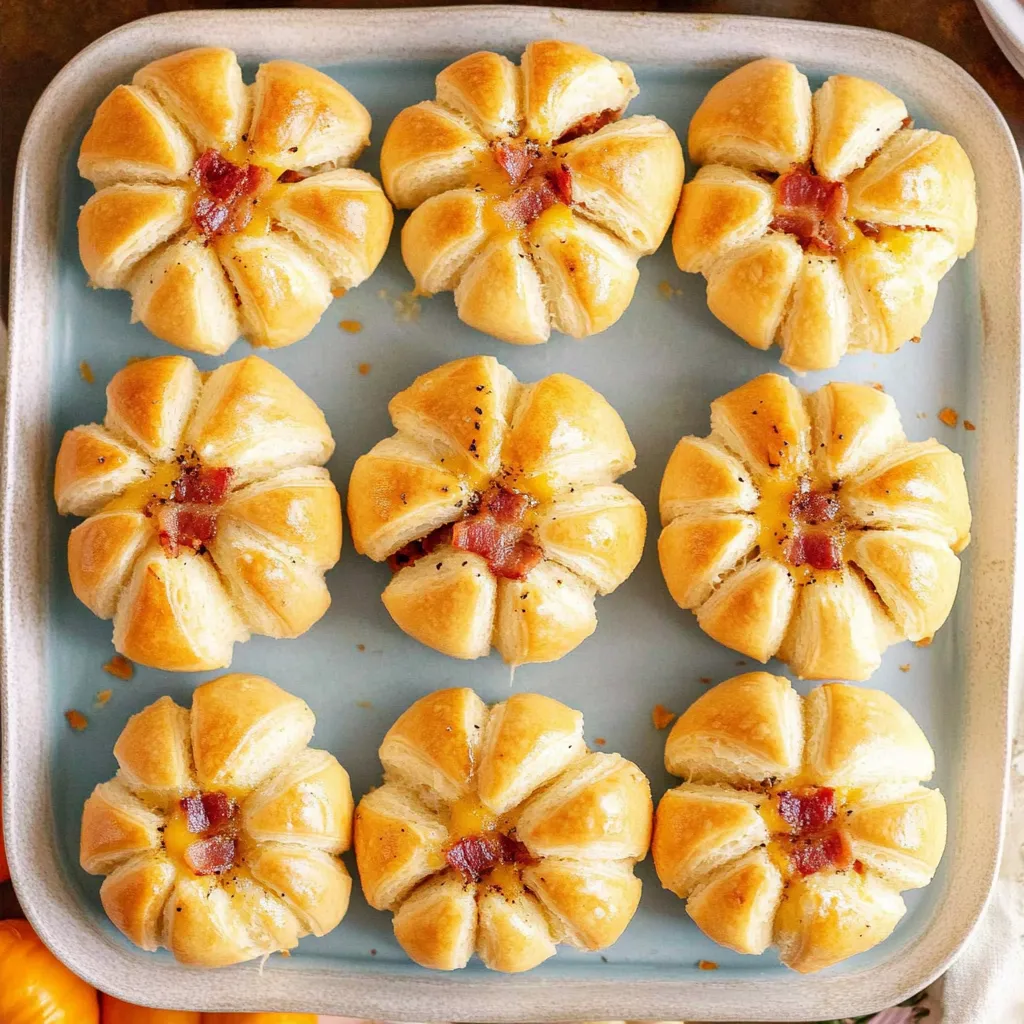 Cheesy Bacon Stuffed Rolls
