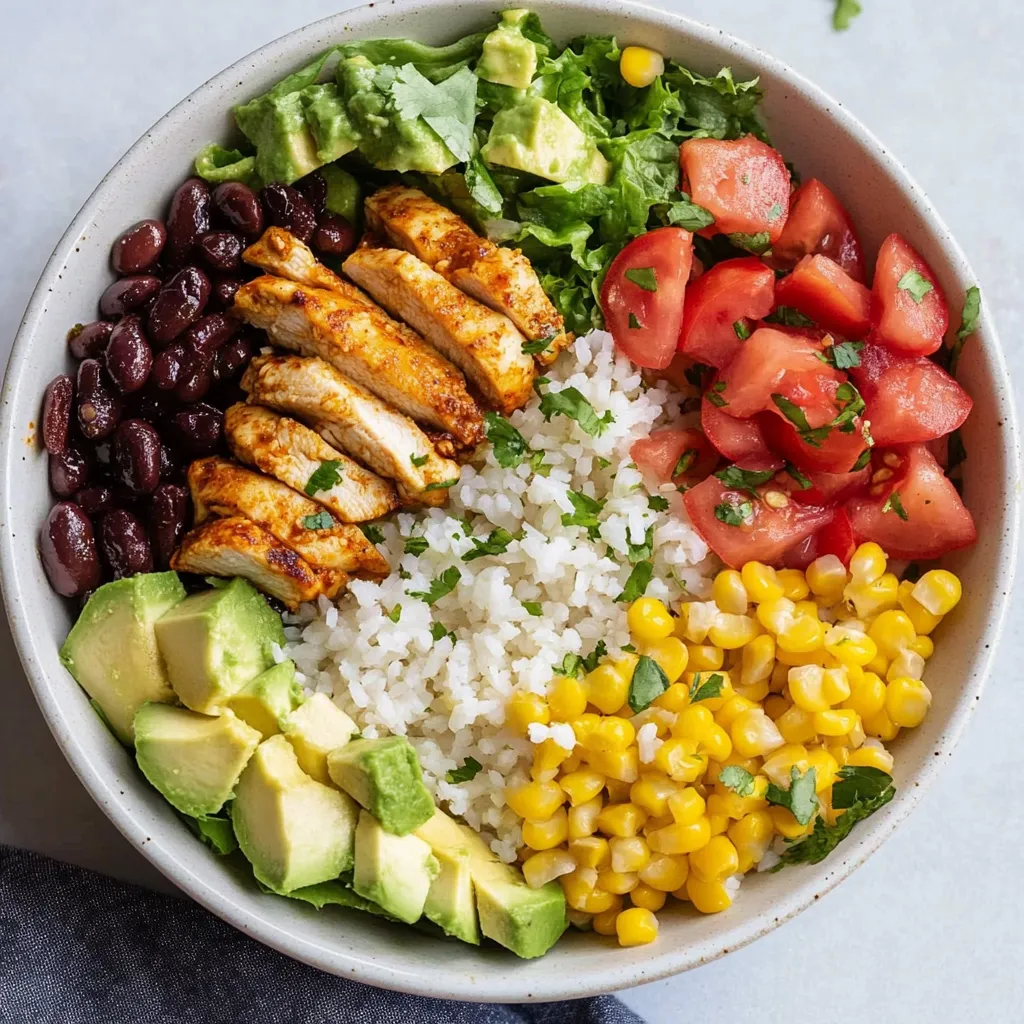 Easy Chicken Burrito Bowl Recipe
