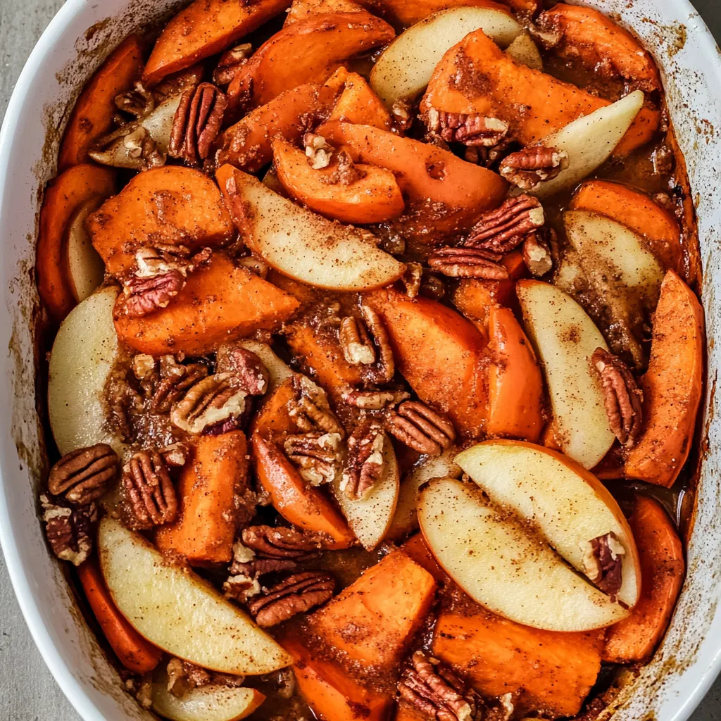 Cinnamon Sweet Potato and Apple Bake