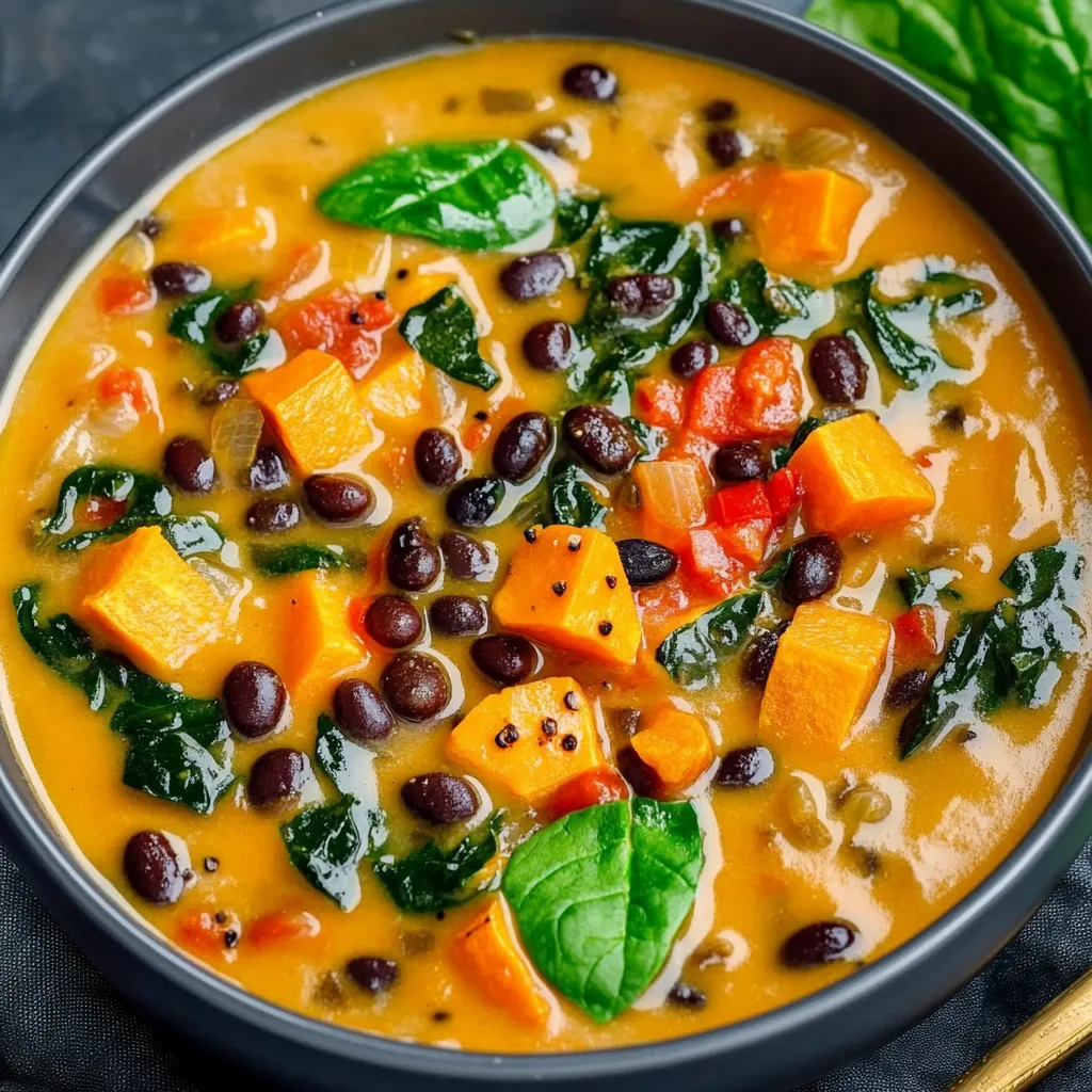 Black Bean and Sweet Potato Soup
