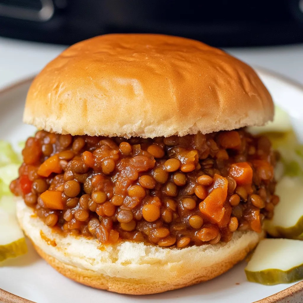 Quick Lentil Sloppy Joes Recipe