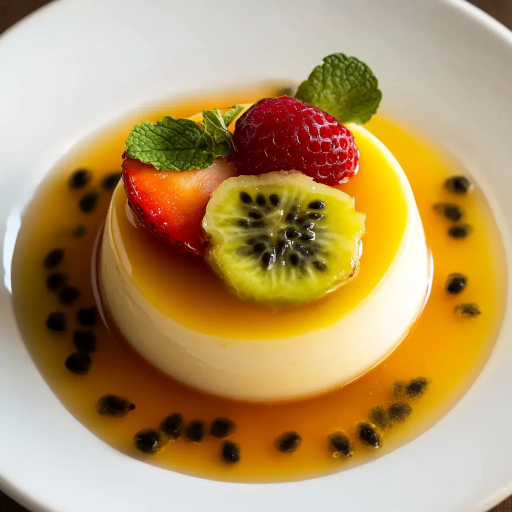Passion Fruit Panna Cotta