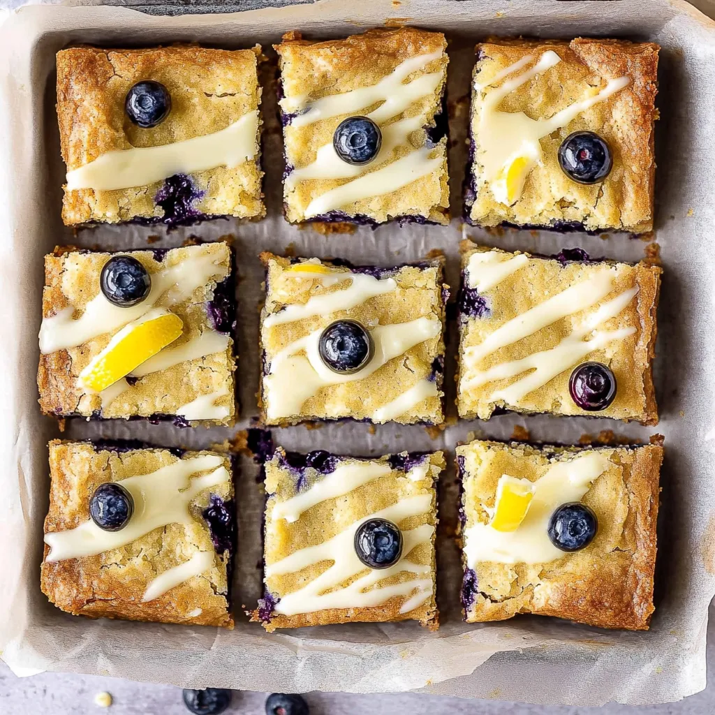 Easy Blueberry Blondies Recipe