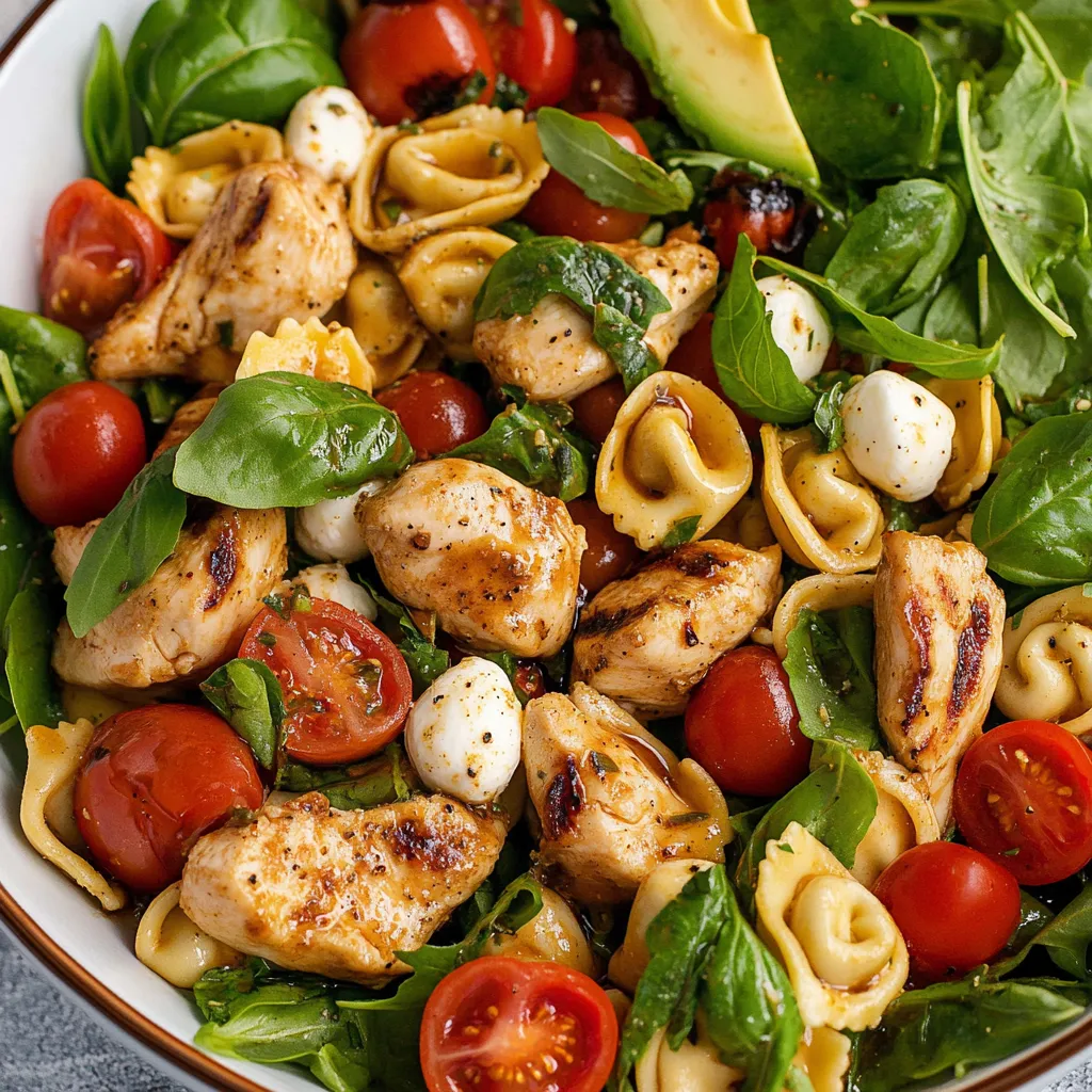 Grilled Chicken Tortellini Salad