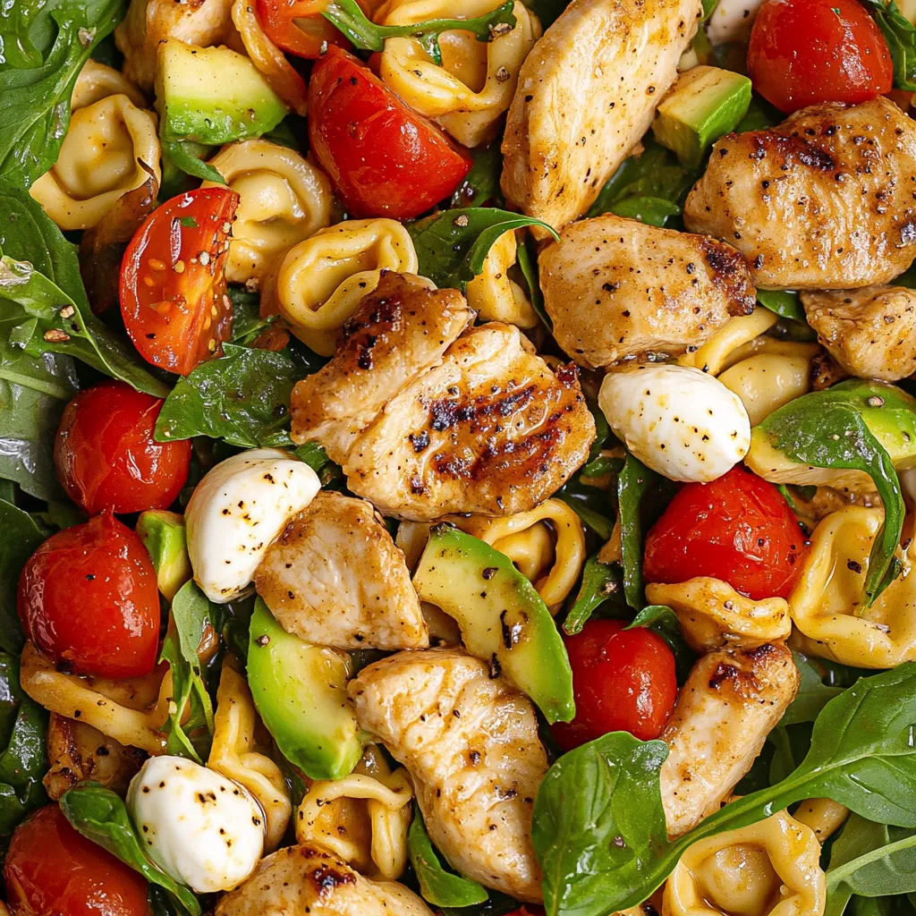 Chicken Tortellini Caprese Salad Recipe