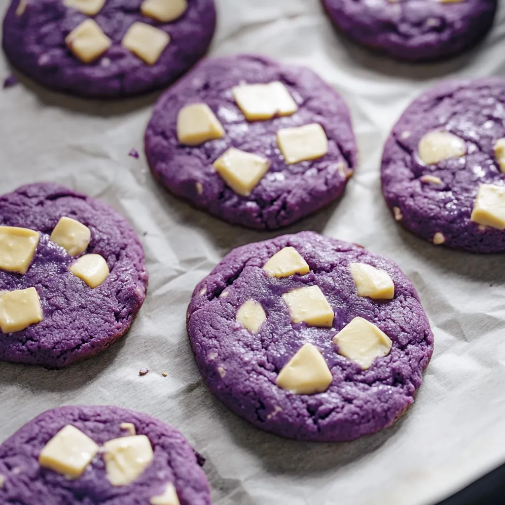 Soft Chewy Ube Cookies