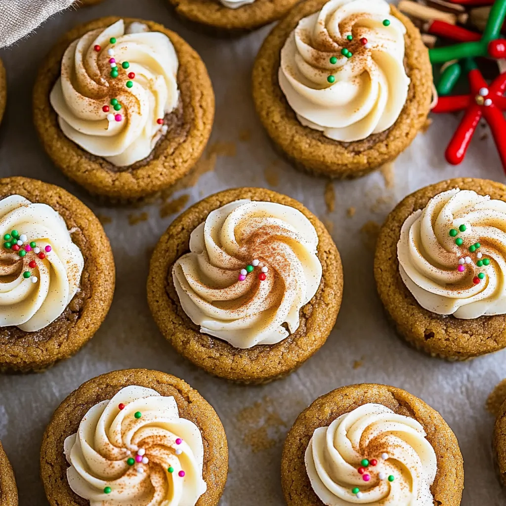 Christmas Gingerbread Cookie Cups