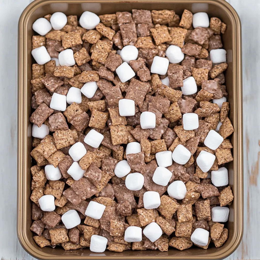Easy Hot Chocolate Puppy Chow Snack