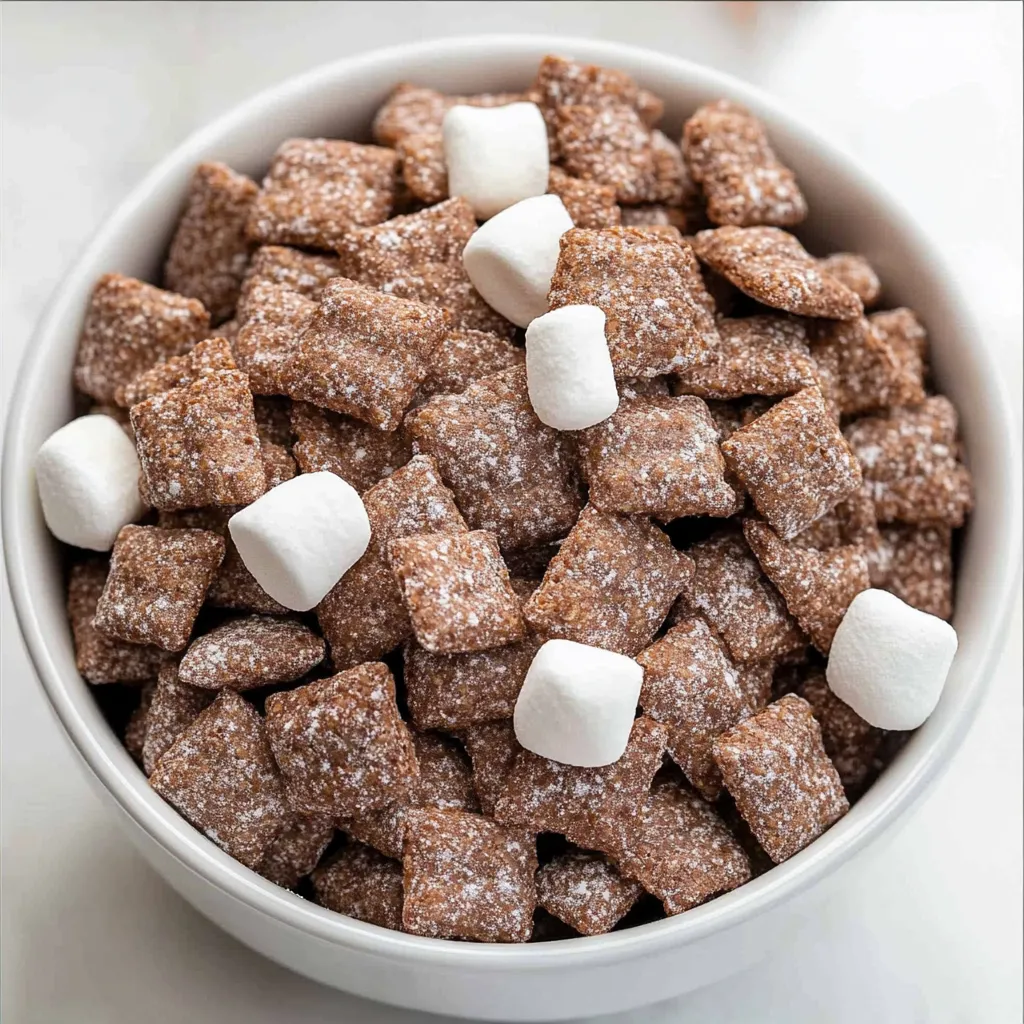 Sweet Hot Chocolate Puppy Chow Recipe