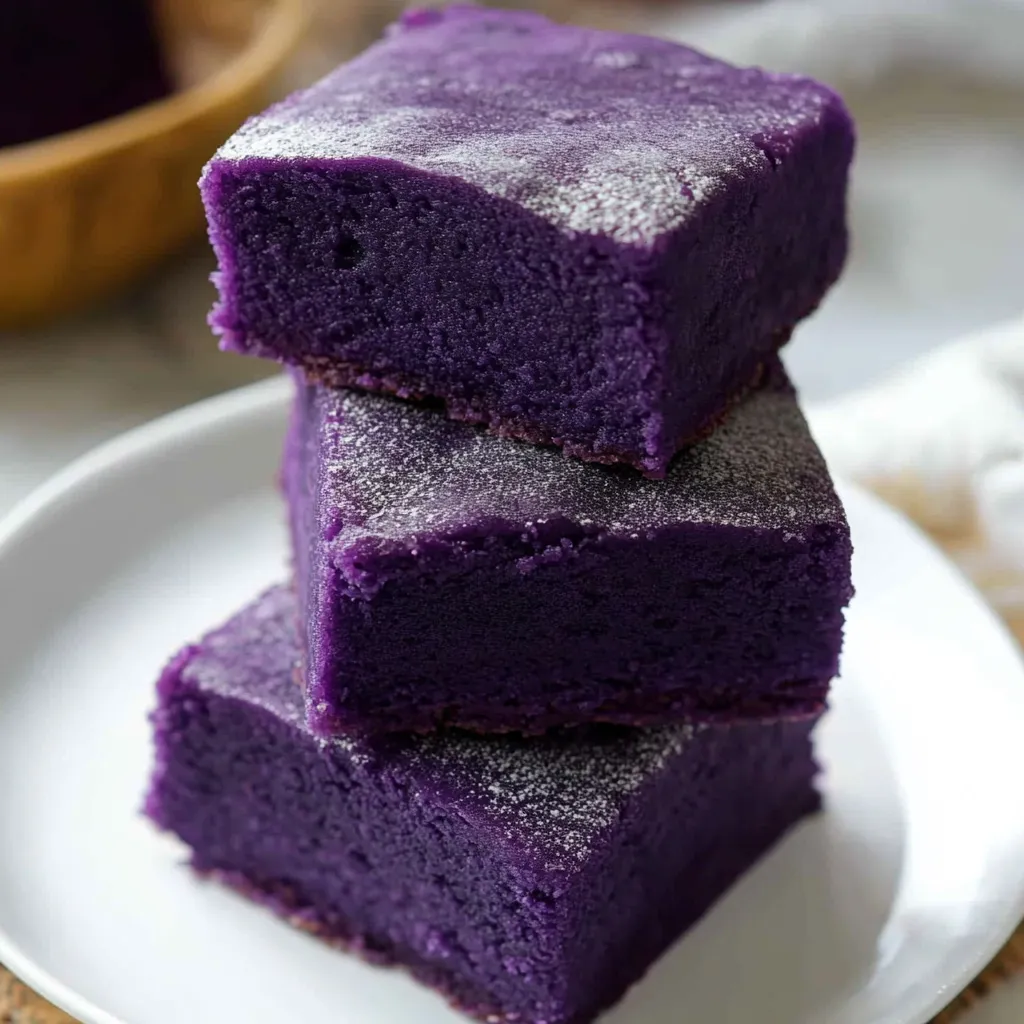 Chewy Purple Ube Mochi Recipe