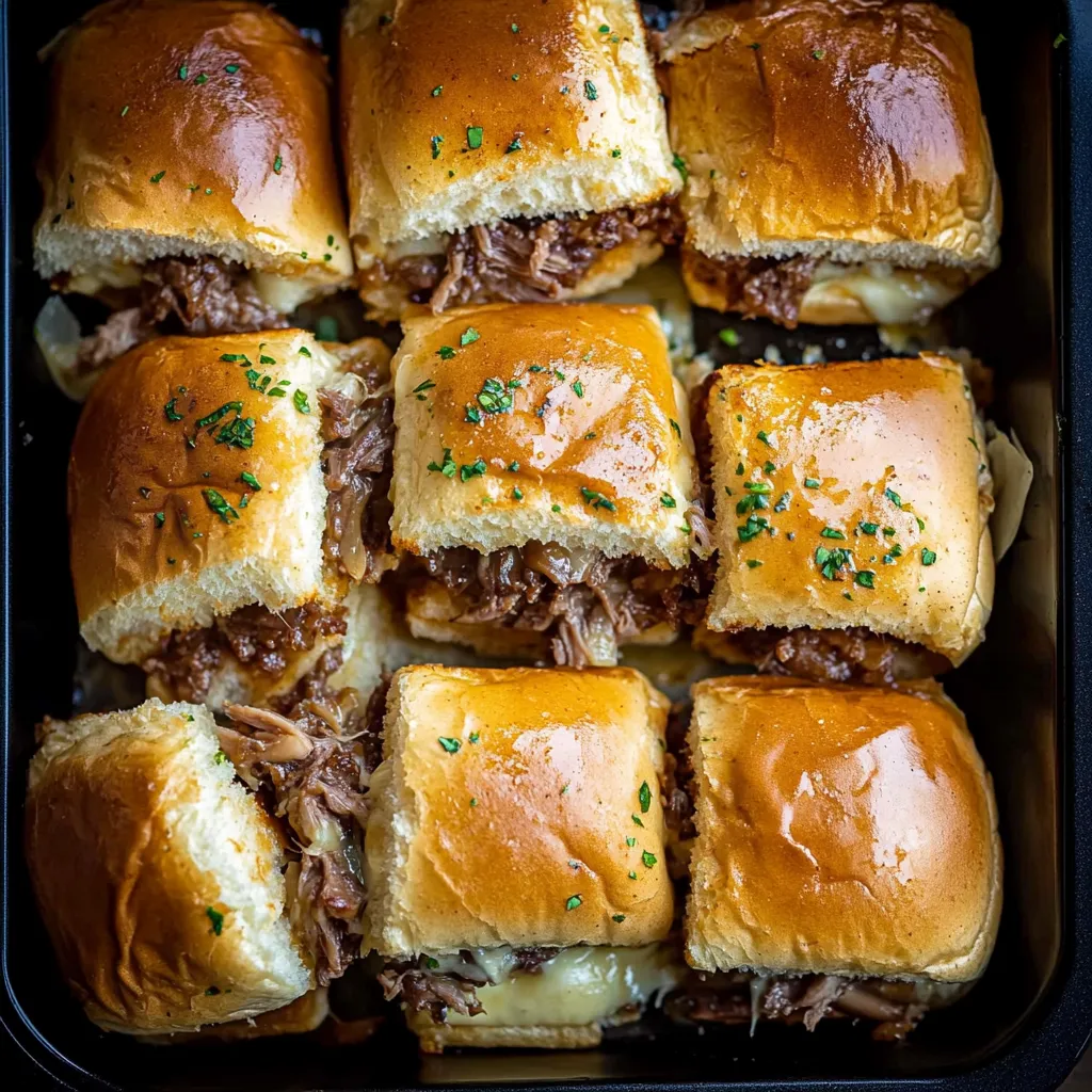 Cheesy Beef Sliders