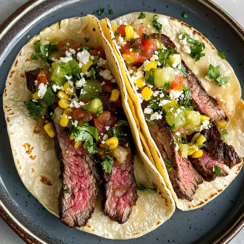 Grilled Flank Steak Tacos