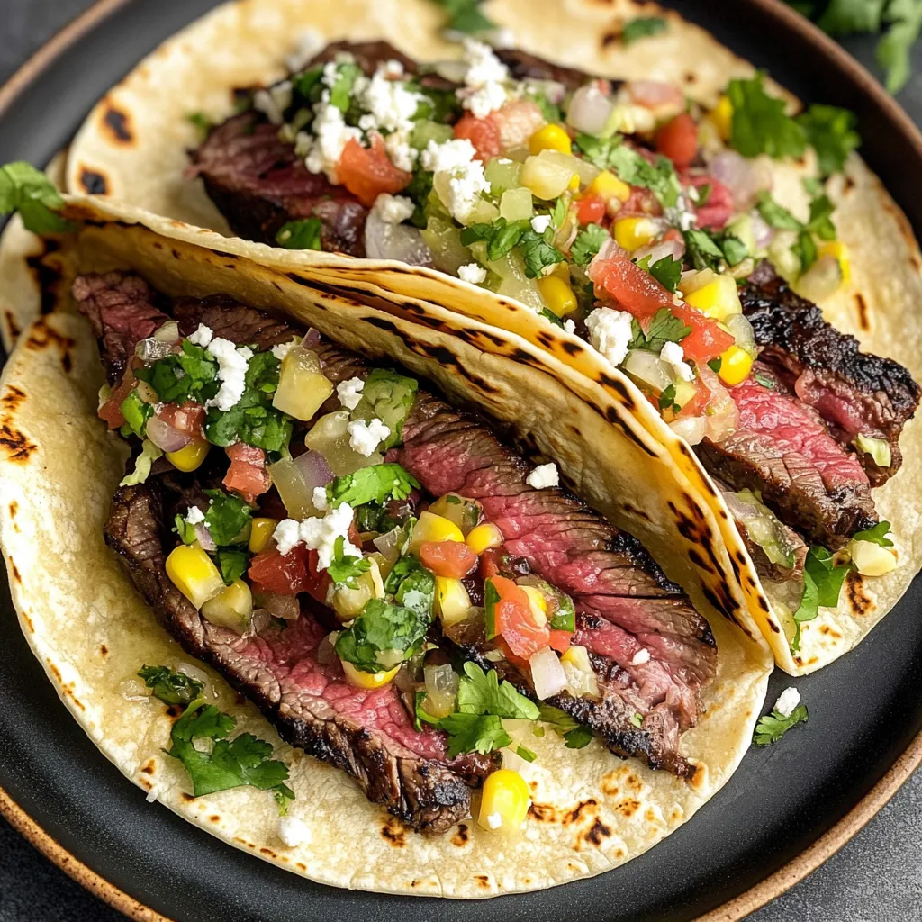 Grilled Flank Steak Tacos Recipe