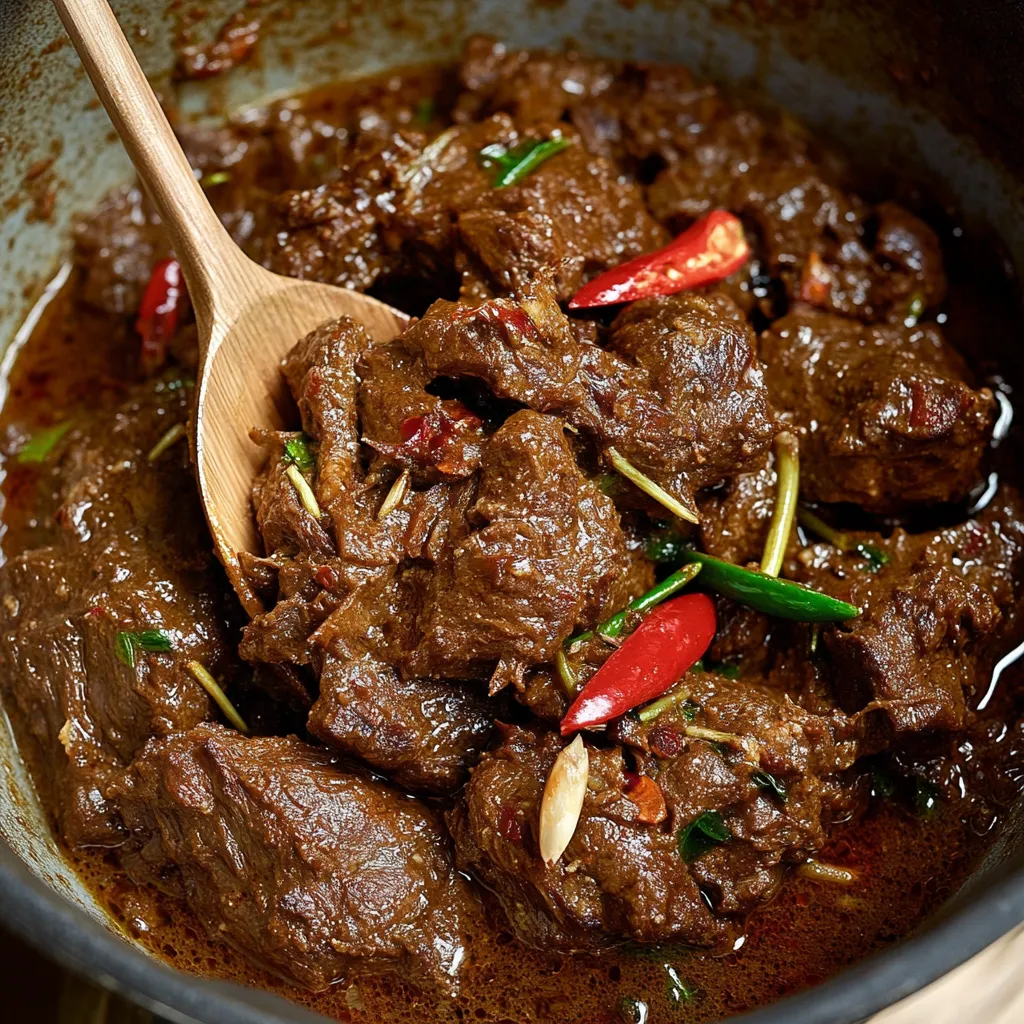 Slow Cooked Beef Rendang Recipe