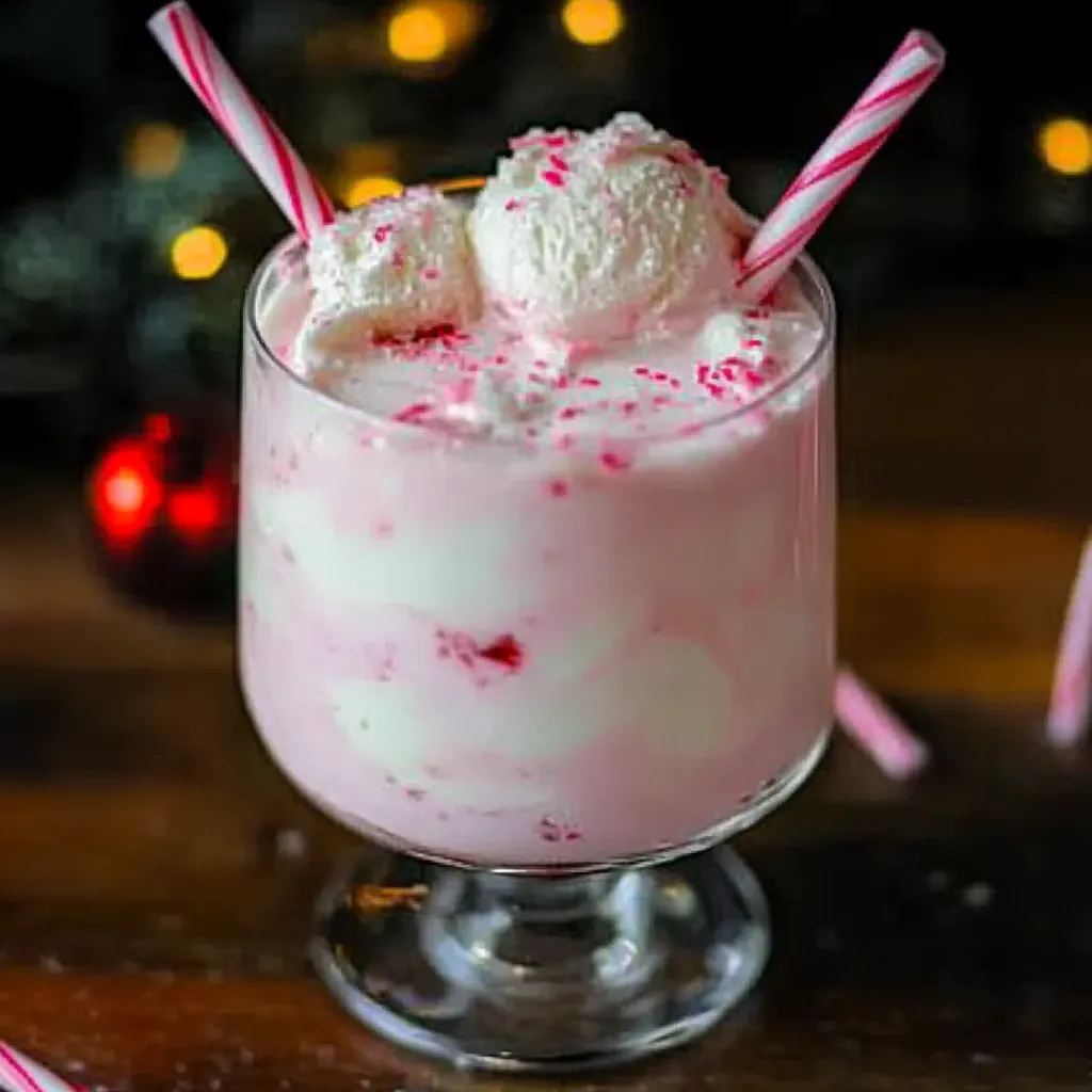 Festive Peppermint Eggnog Drink
