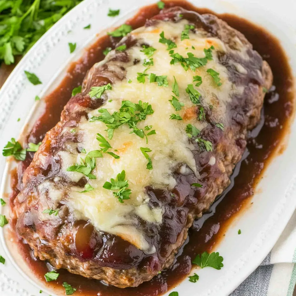 French Onion Stuffed Meatloaf Recipe
