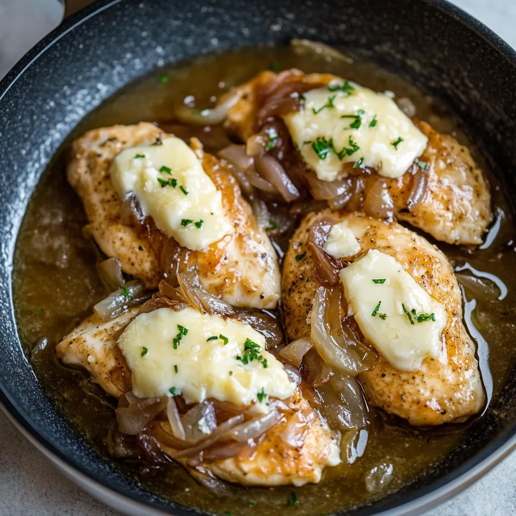 Skillet French Onion Chicken Recipe