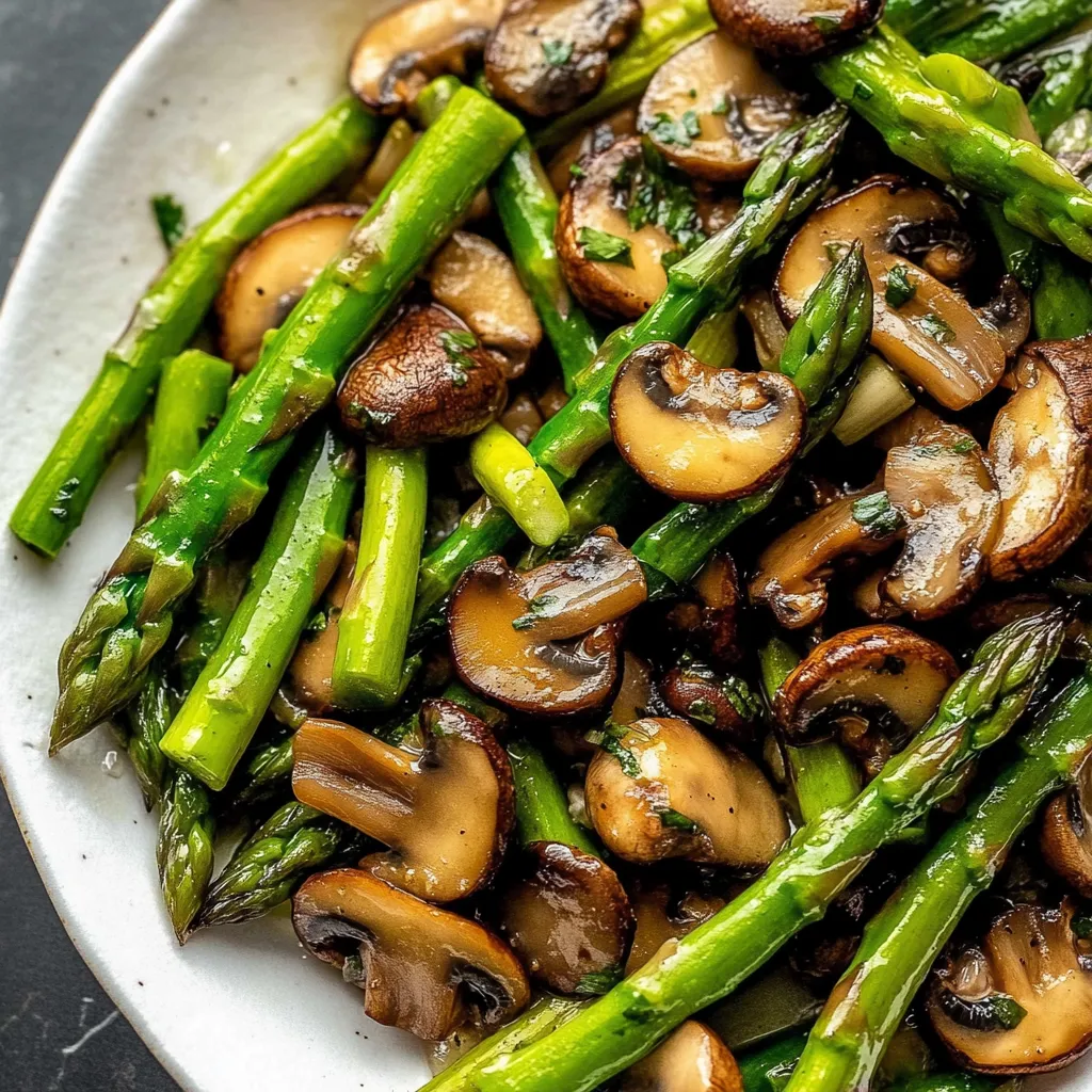 Quick Asparagus and Mushrooms Recipe