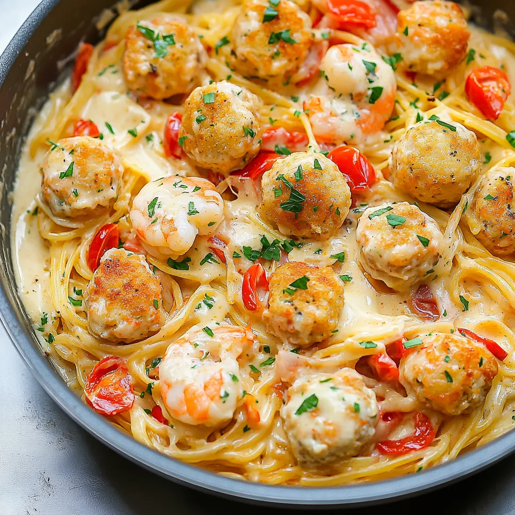 Creamy Seafood Pasta Dinner