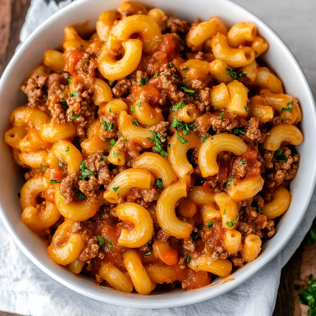 Quick Beefaroni Dinner