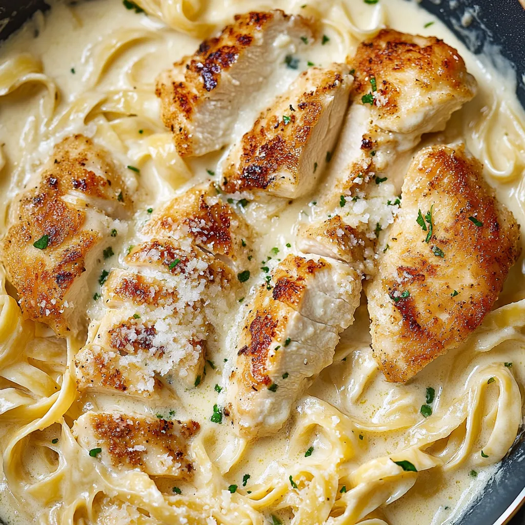 Creamy Chicken Fettuccine Alfredo Recipe