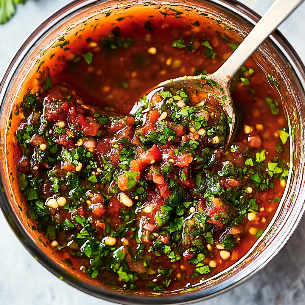 Red Chimichurri Sauce