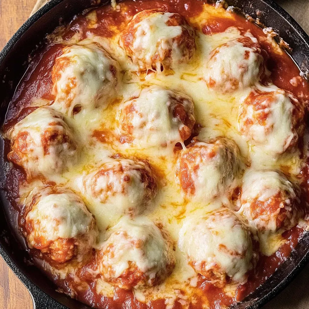 Baked Chicken Parmesan Meatballs