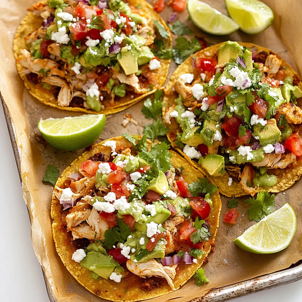 Chicken Tostadas
