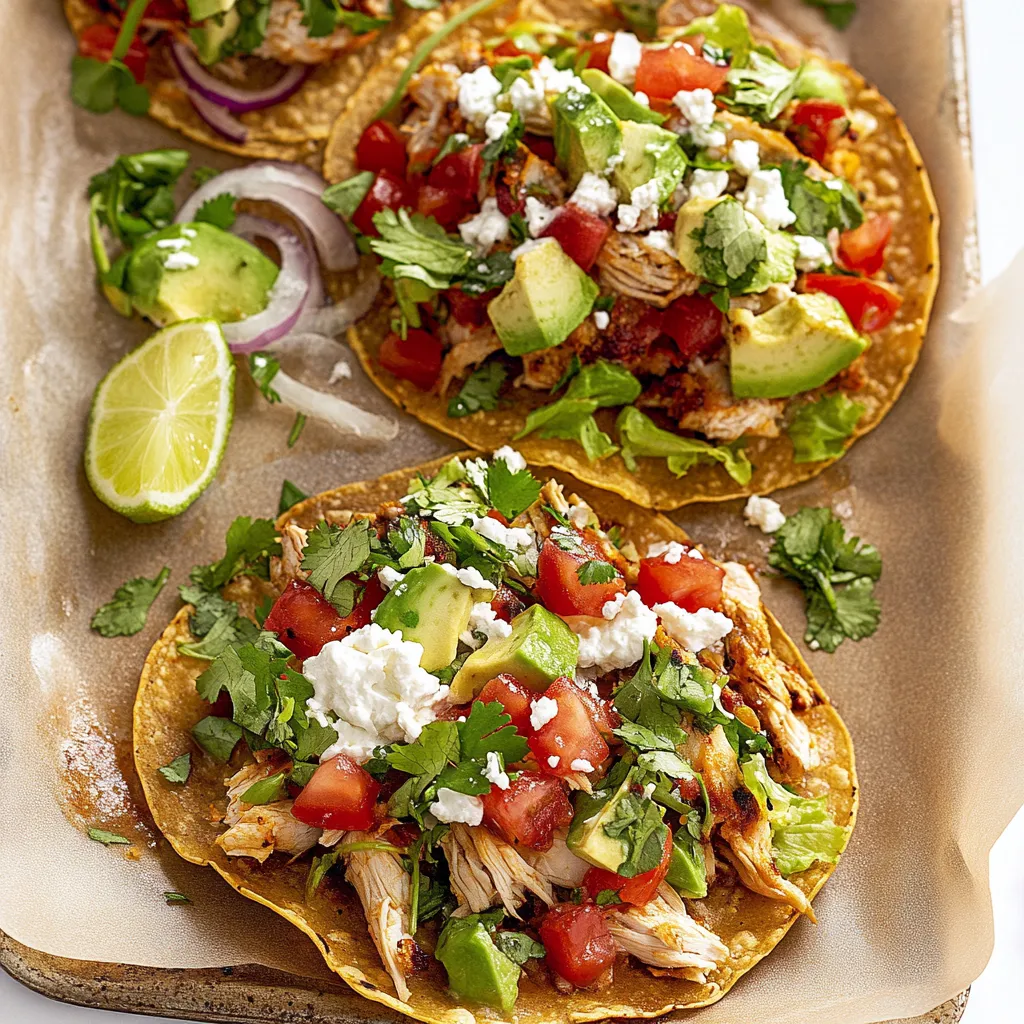 Easy Chicken Tostadas Recipe
