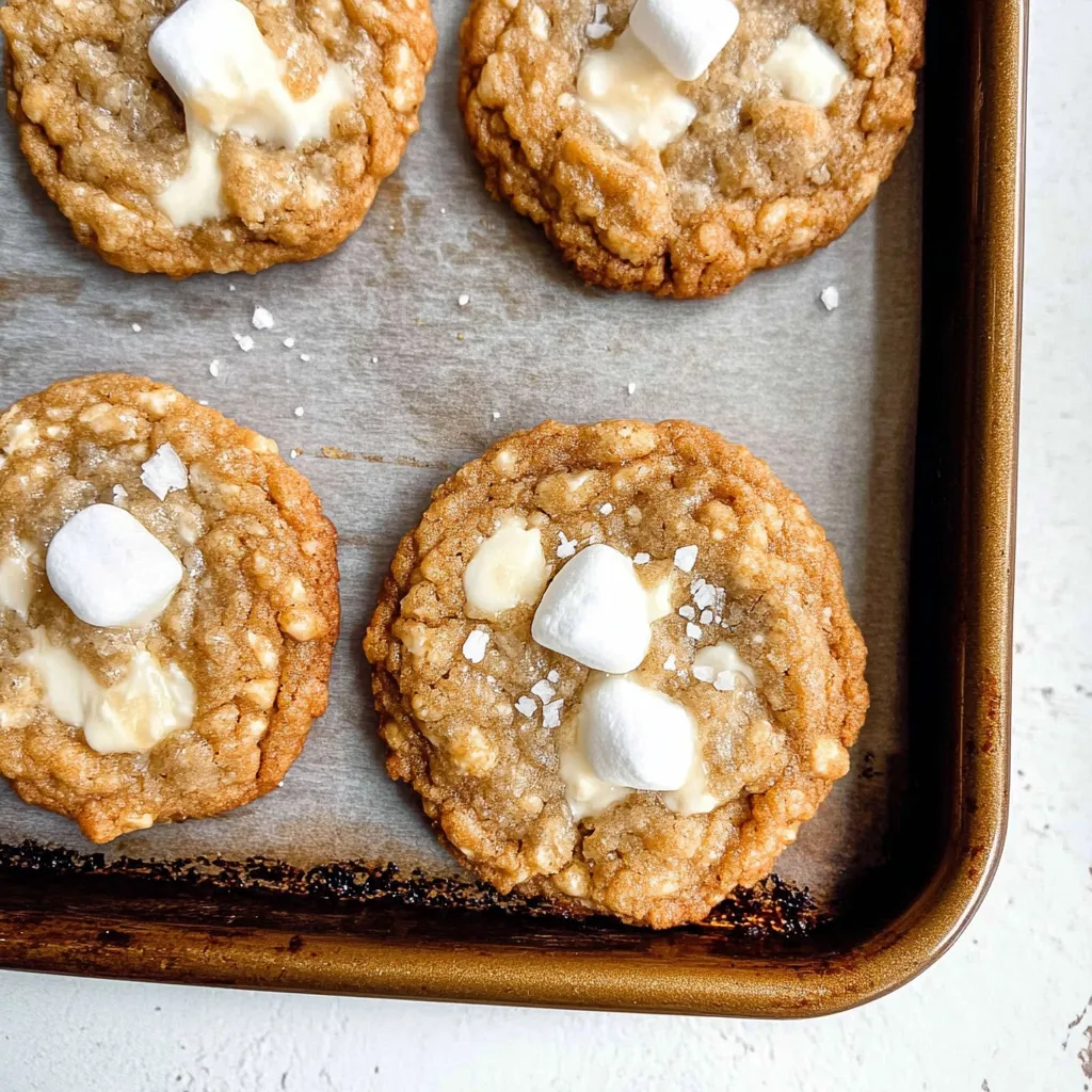 Marshmallow Crispy Cookies Recipe