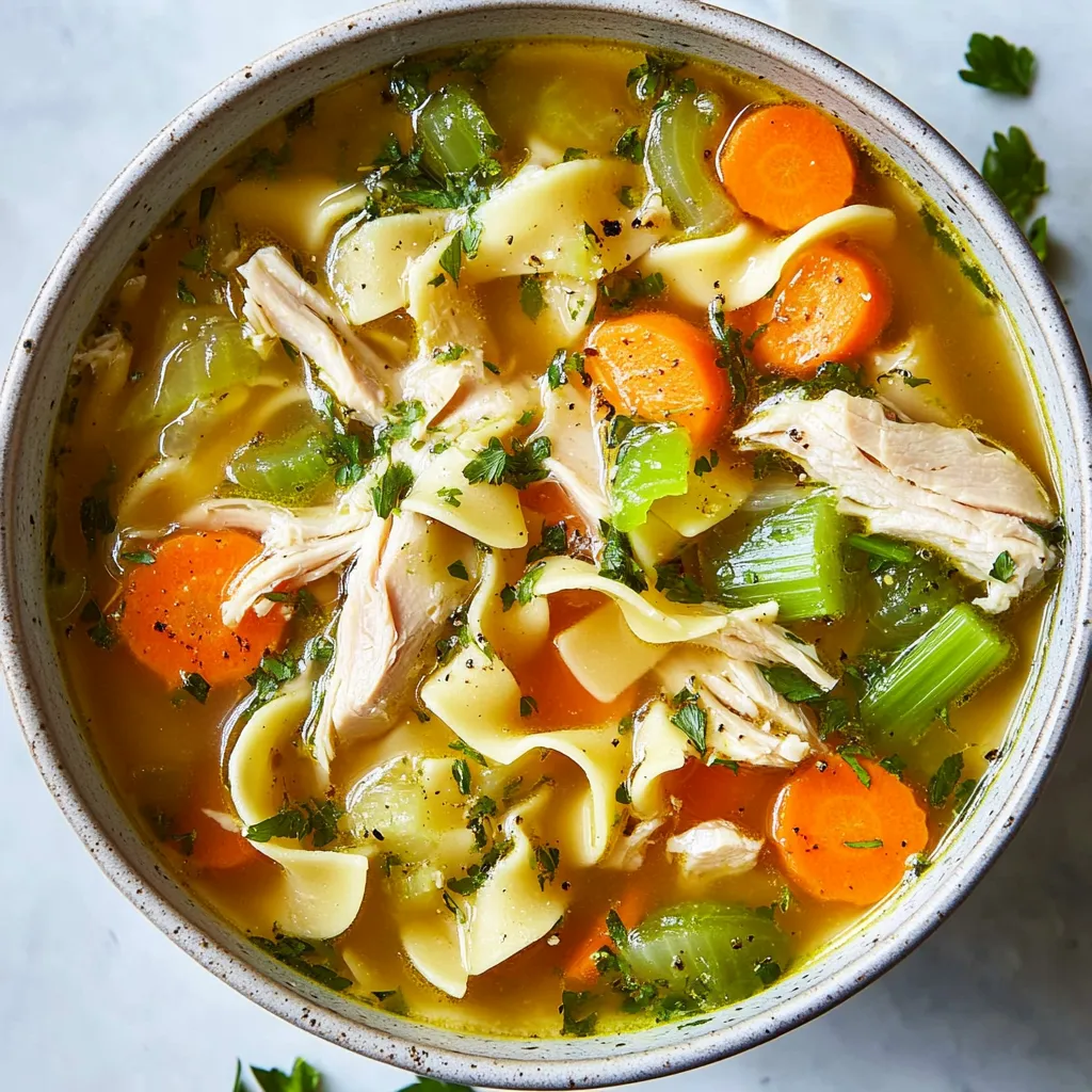 Leftover Turkey Noodle Soup
