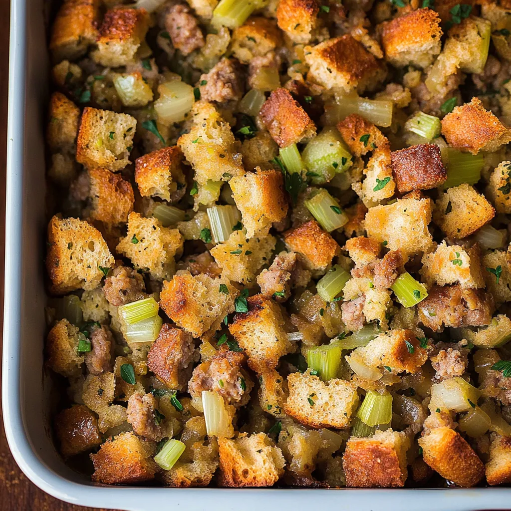 Turkey Sausage Stuffing