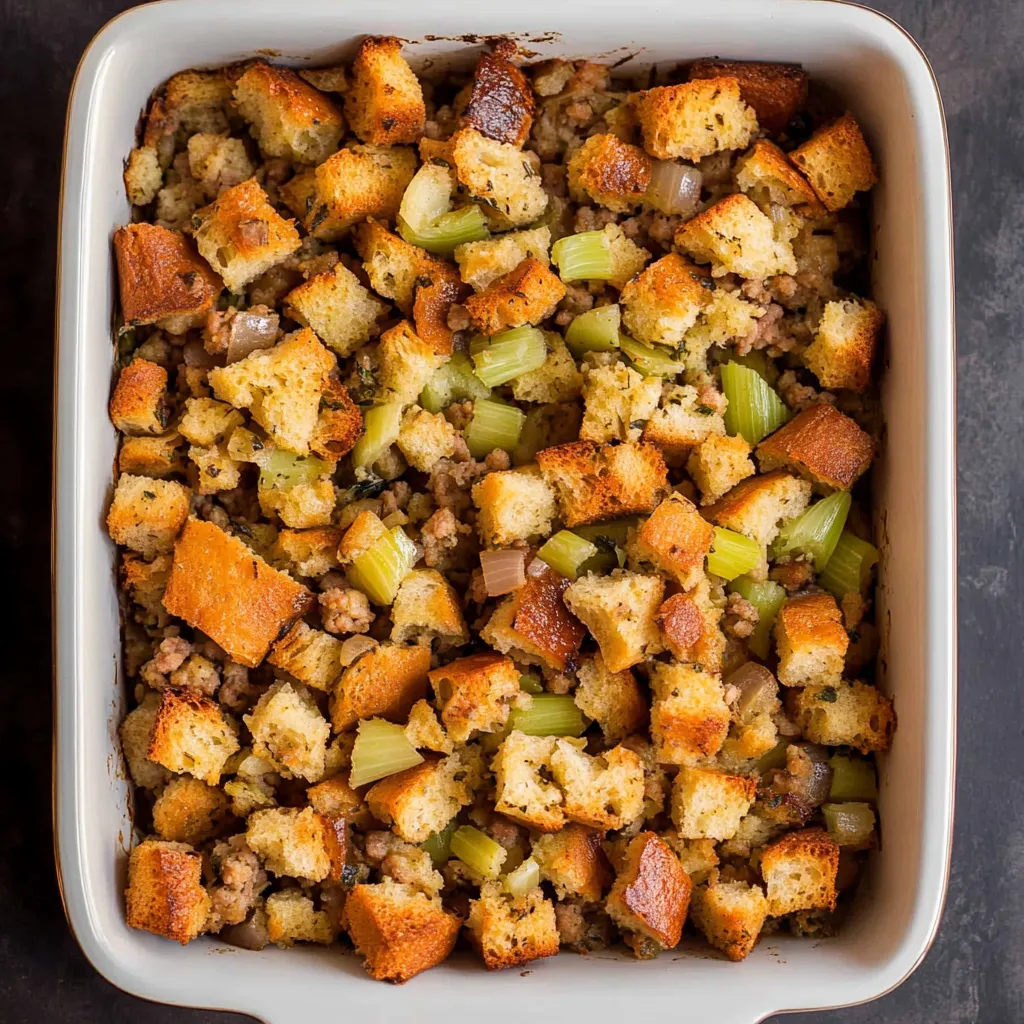 Holiday Turkey Sausage Stuffing Recipe