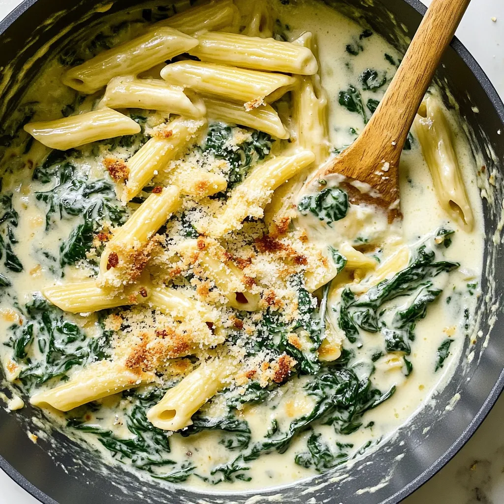 Easy Creamy Spinach Pasta